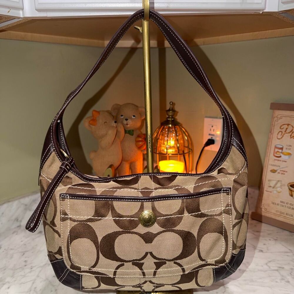 Vintage Coach Signature Ergo Shoulder Bag | 2007 Y2K